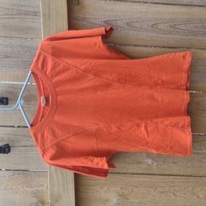 United Colors of Benetton Vintage 90s Structured Orange Shirt